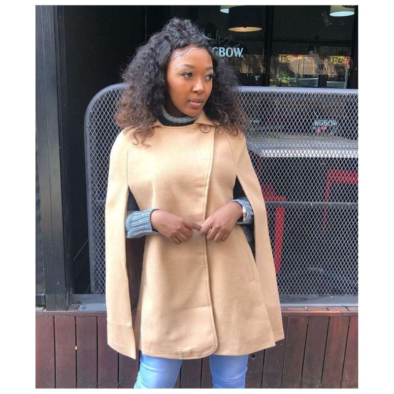 Trench Cape Coat - YELLOW / L