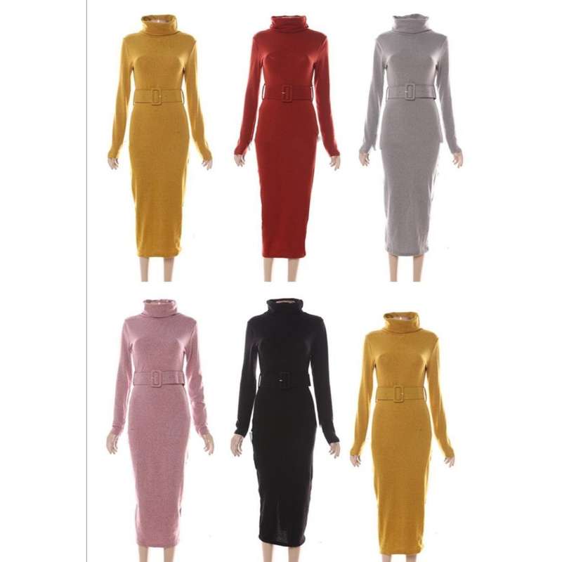 Turtleneck Bodycon Dress