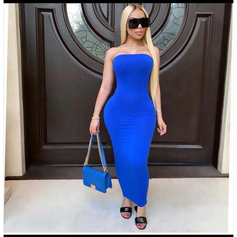Boobtube off Shoulder Bodycon Dress - WHITE / S