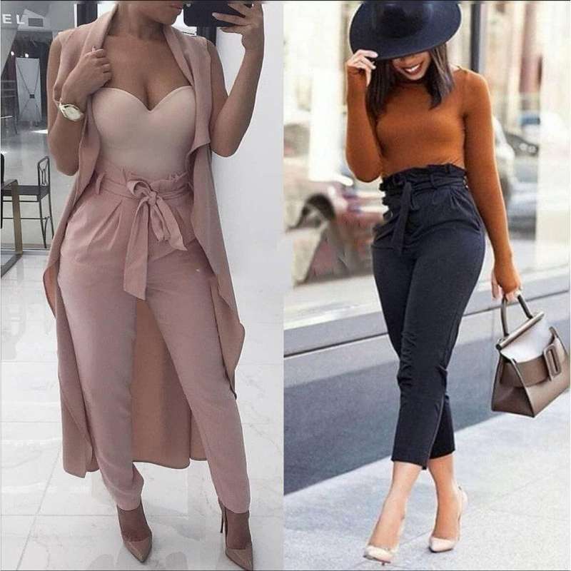 Belted High Waisted Pant 