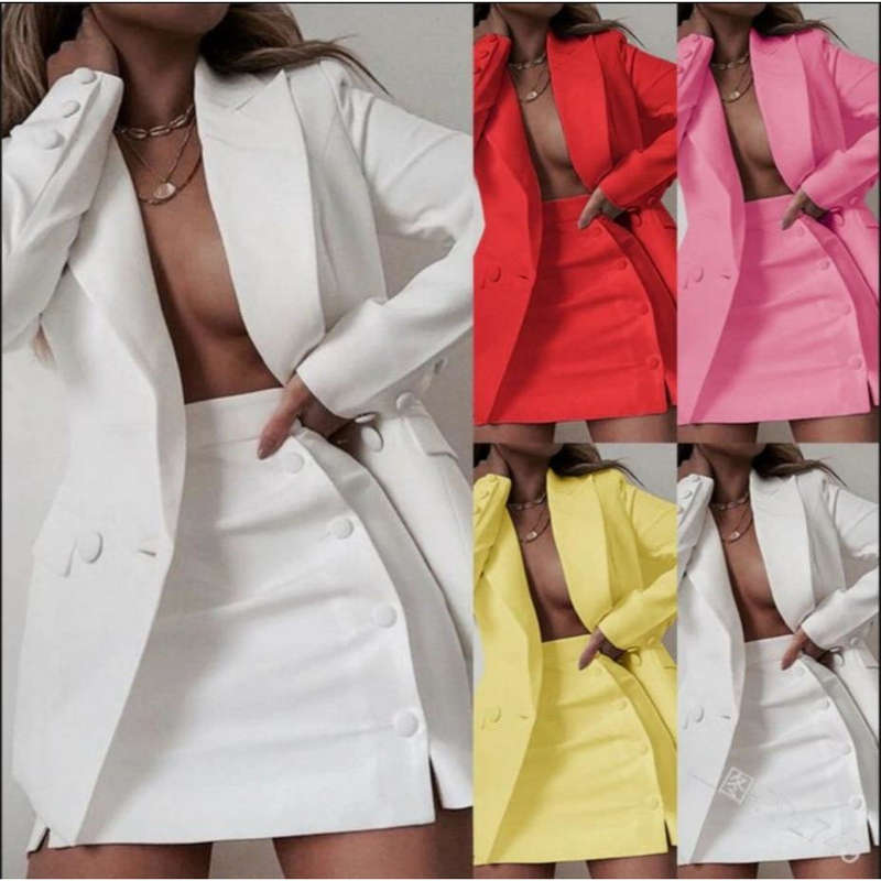 Blazer + Mini Skirt formal Set 