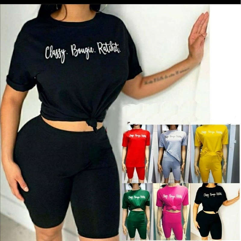 Letter Print Twin set
