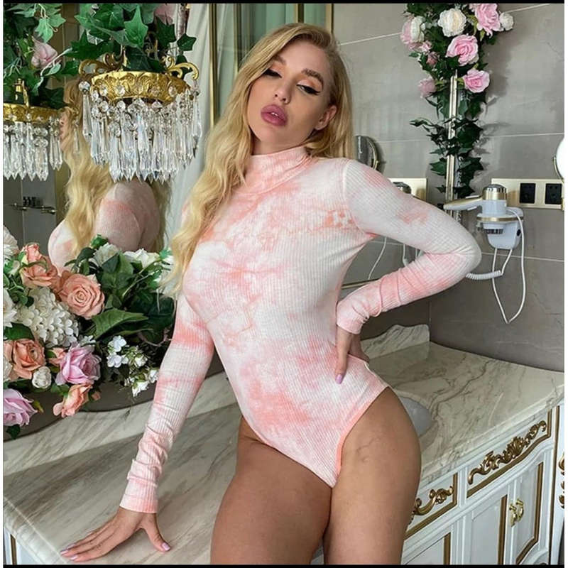 Tie Dye Print  Bodysuit 