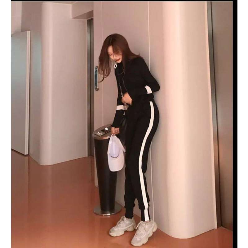 Knitting Tracksuits Two Piece Sets