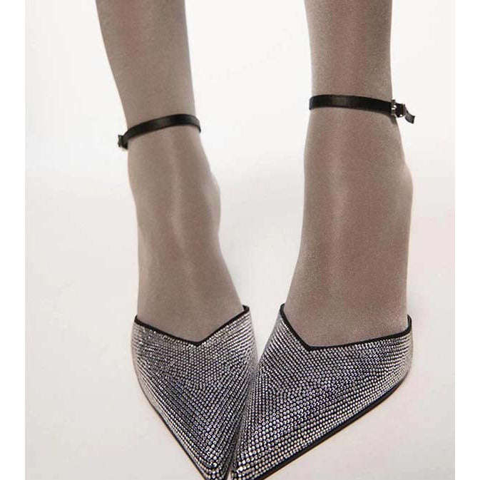 Rhinestone Back Strap Sandals