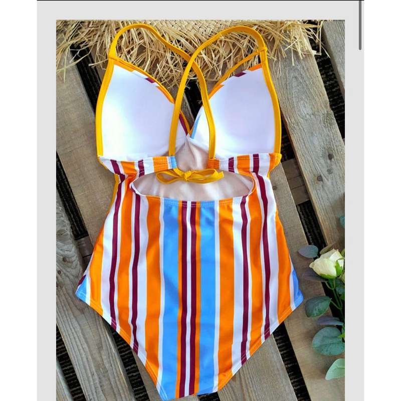 Flower Printing Corder Swimwear