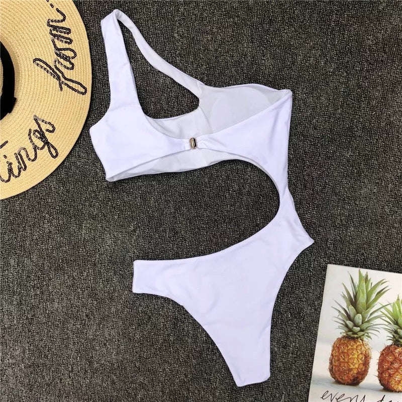 One Shoulder Sexy One Piece Bikini