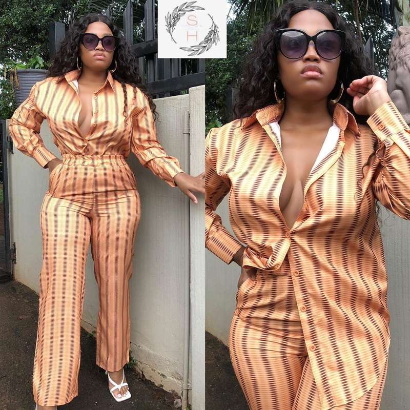 Print Shirt & Pants Set