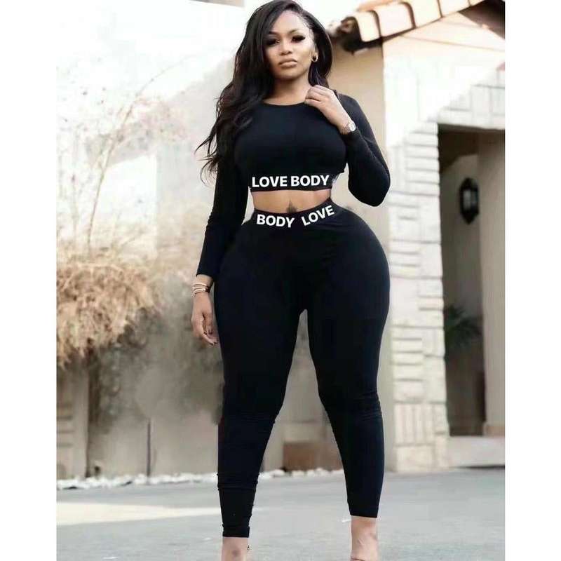 Crop Top & High Waisted Leggings Set