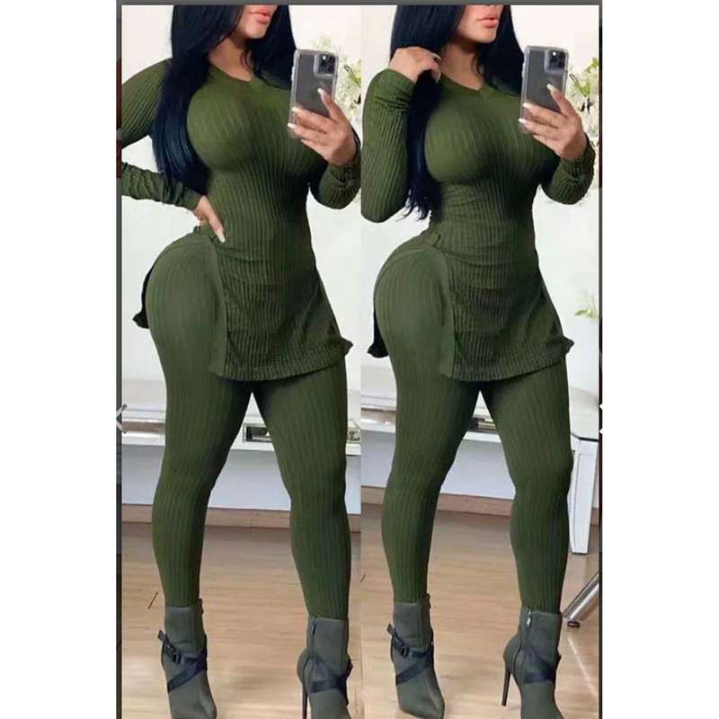 Sexy Fashion Split Two Piece Set