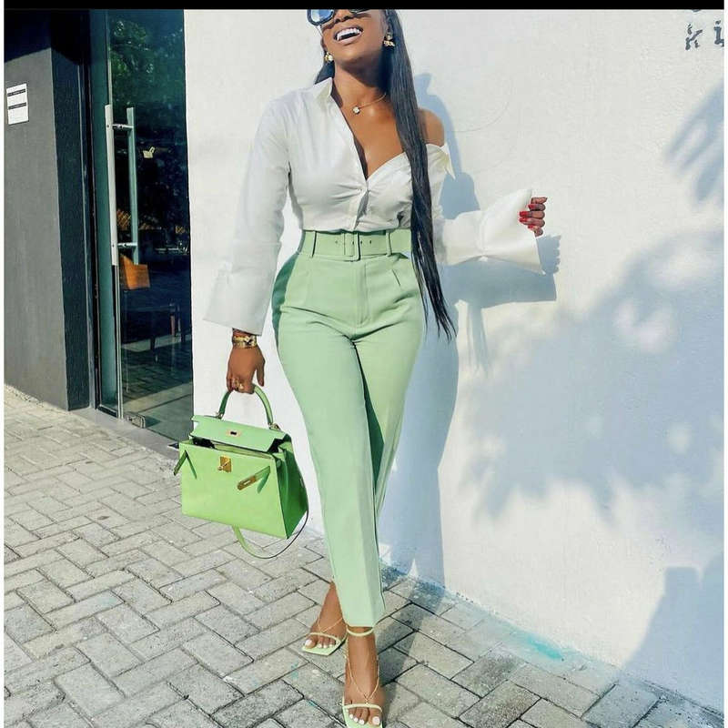 High Waisted skinny formal pants