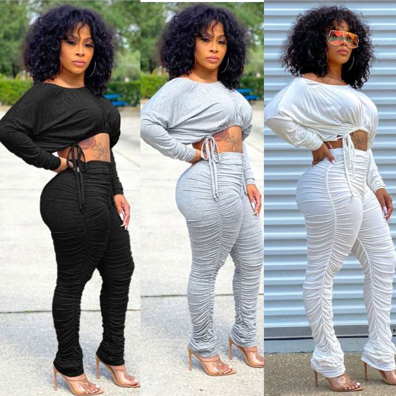Ruched Outfit Set