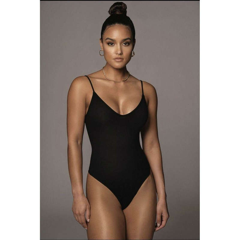 V-Neck Basic Bodysuit