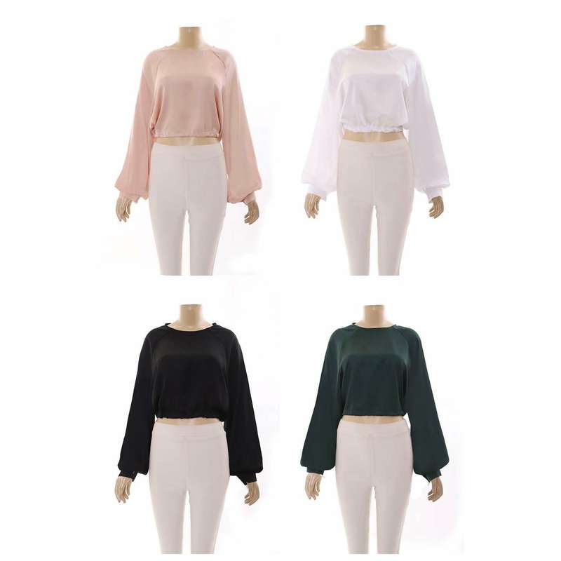 Round Neck Long Sleeve Top