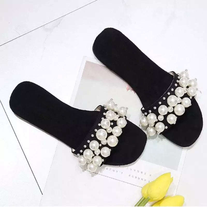 Pearl Shoes Flat Sandals
