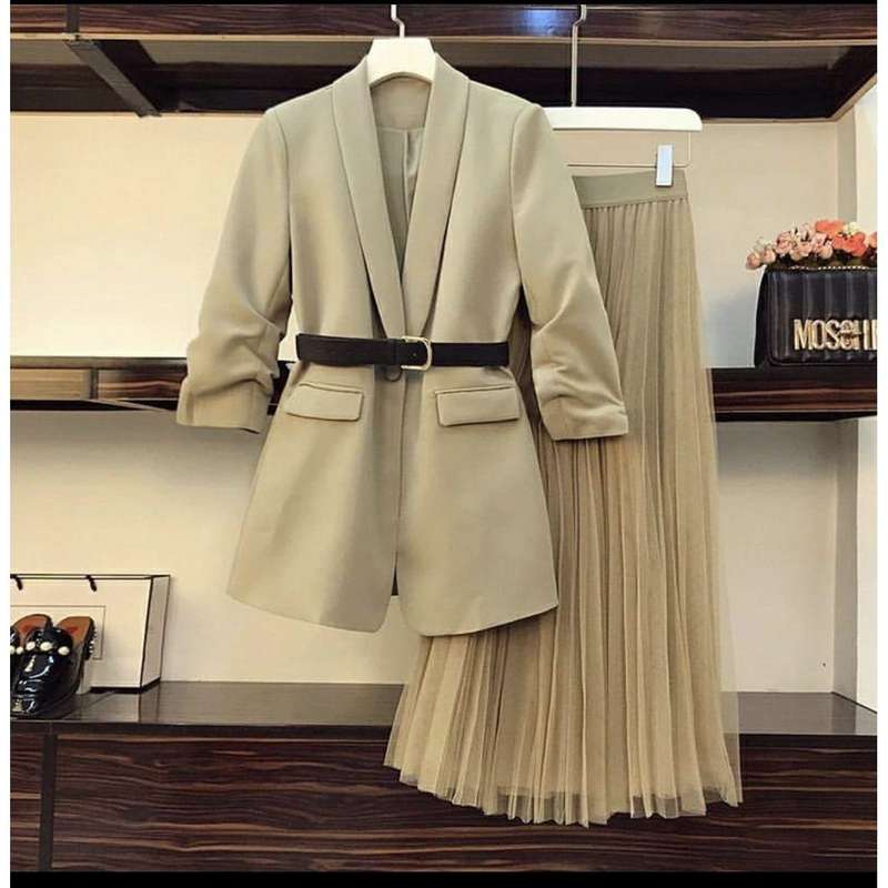 TULLE SKIRT AND BLAZER SET