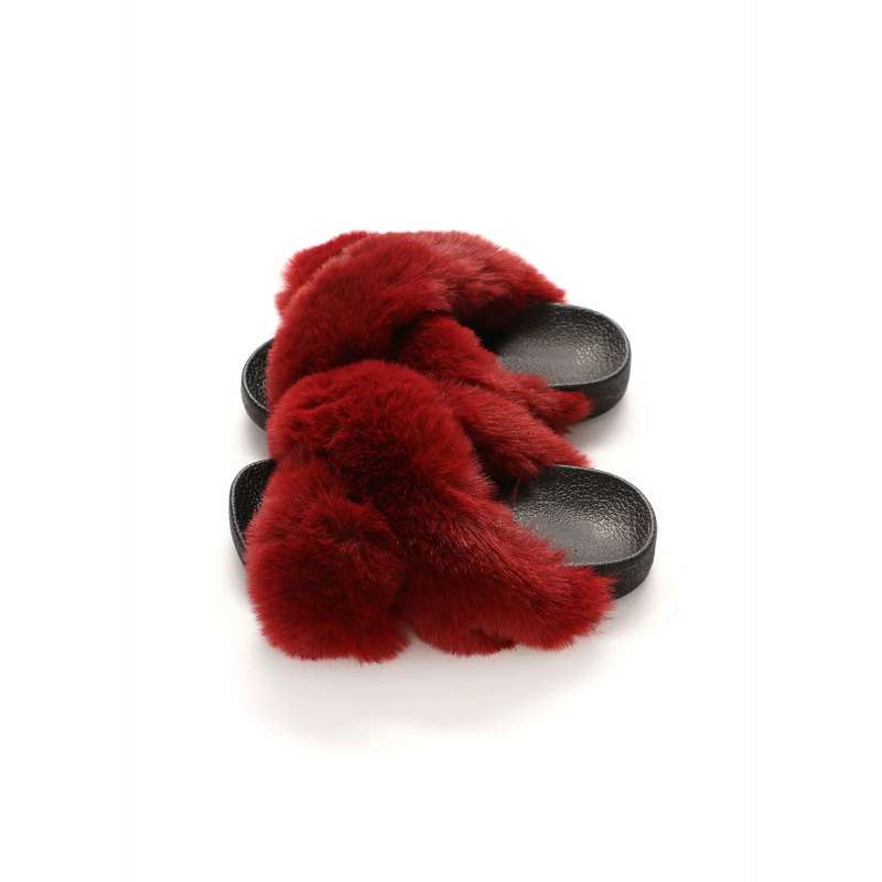 Relaxed Vibes Fur Slides