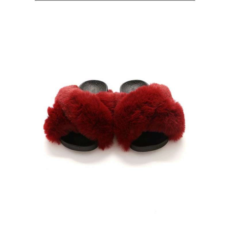Relaxed Vibes Fur Slides