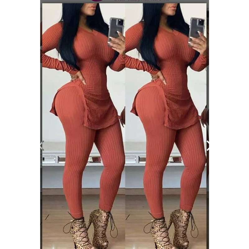 Sexy Fashion Split Two Piece Set