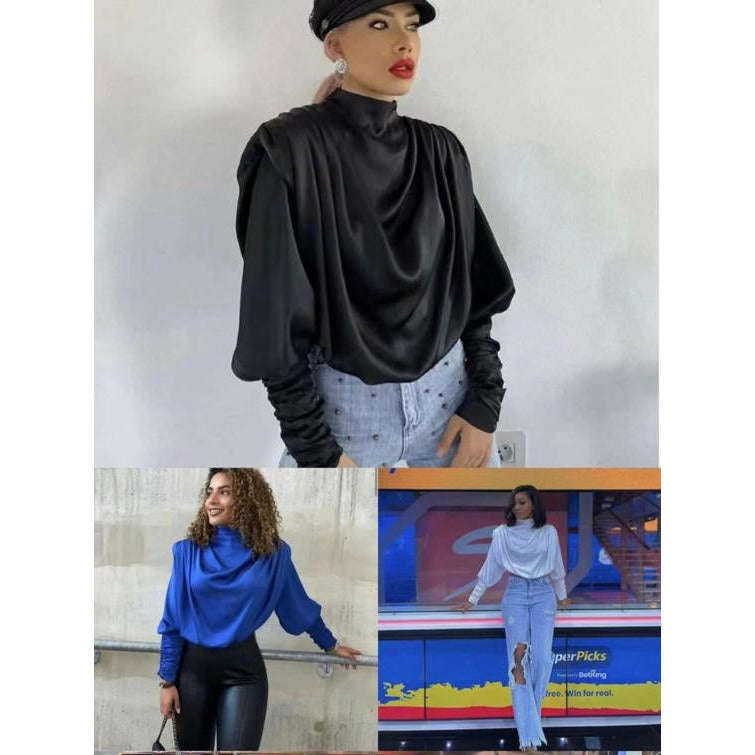 Puff Shoulder Long sleeve Blous