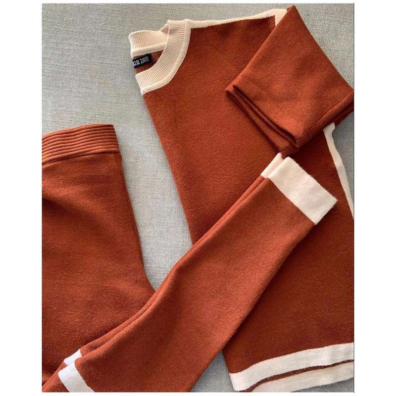 Knitted sweater set