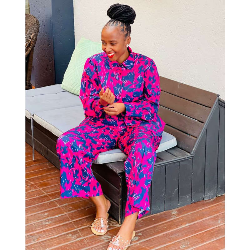 Print Shirt And Pants Twin Set