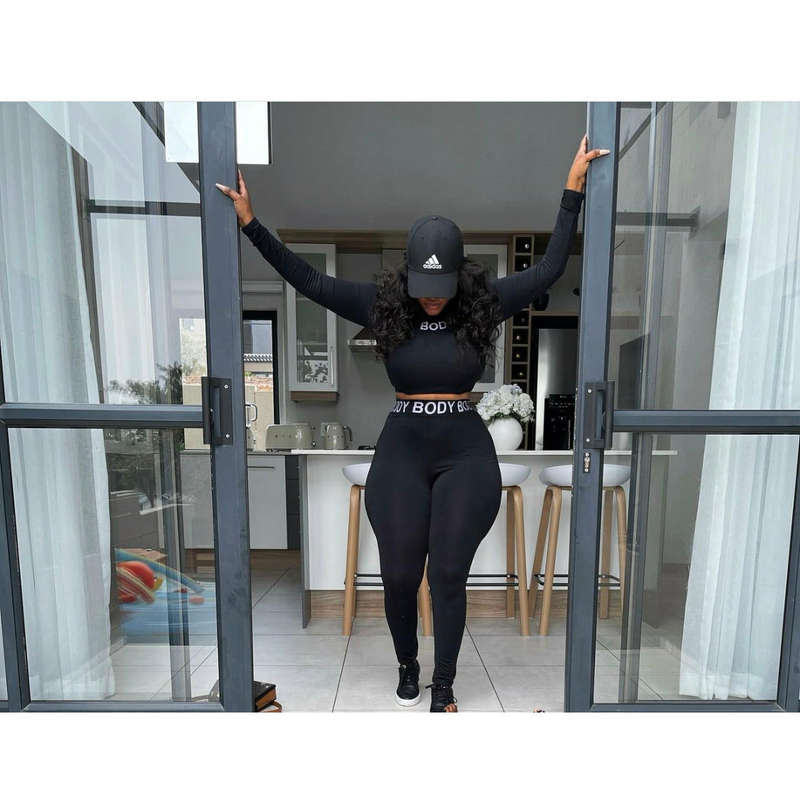 Crop Top & High Waisted Leggings Set