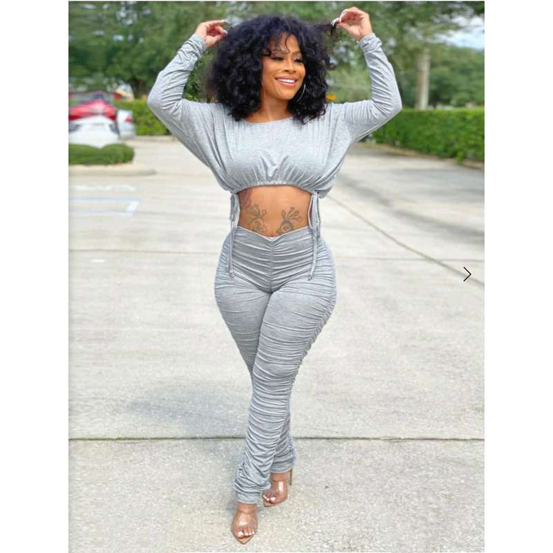 Ruched Outfit Set