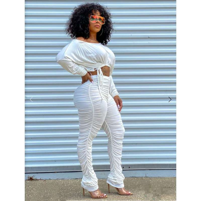 Ruched Outfit Set