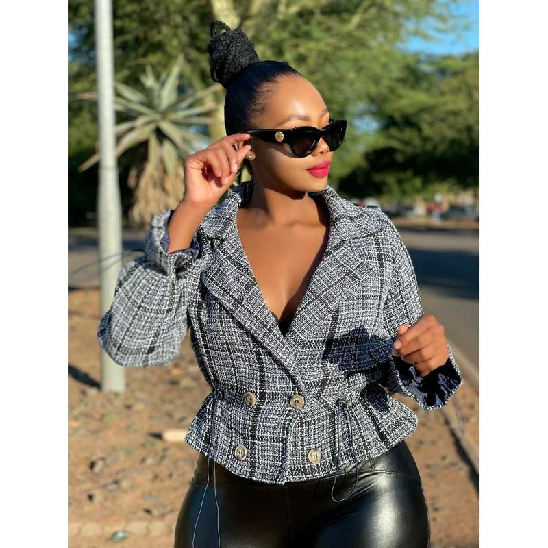 Double Breasted Crop Blazer