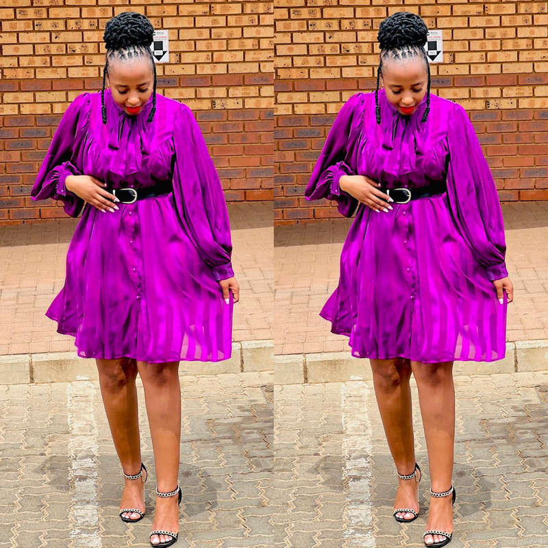 Button Detailed Midi Bubble Dress