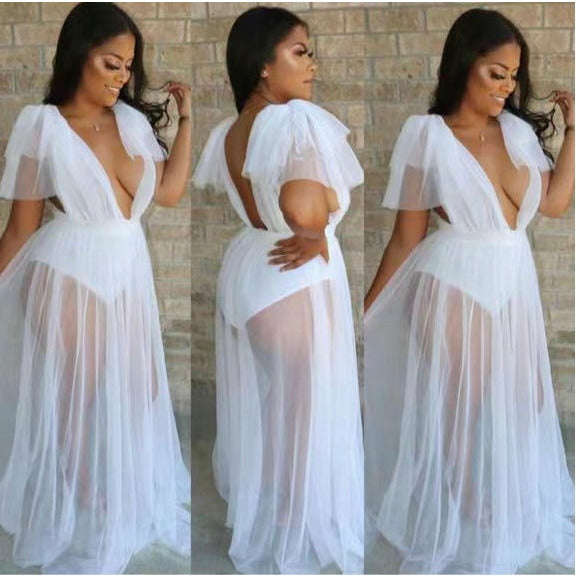 See Through Party Swimming Dress