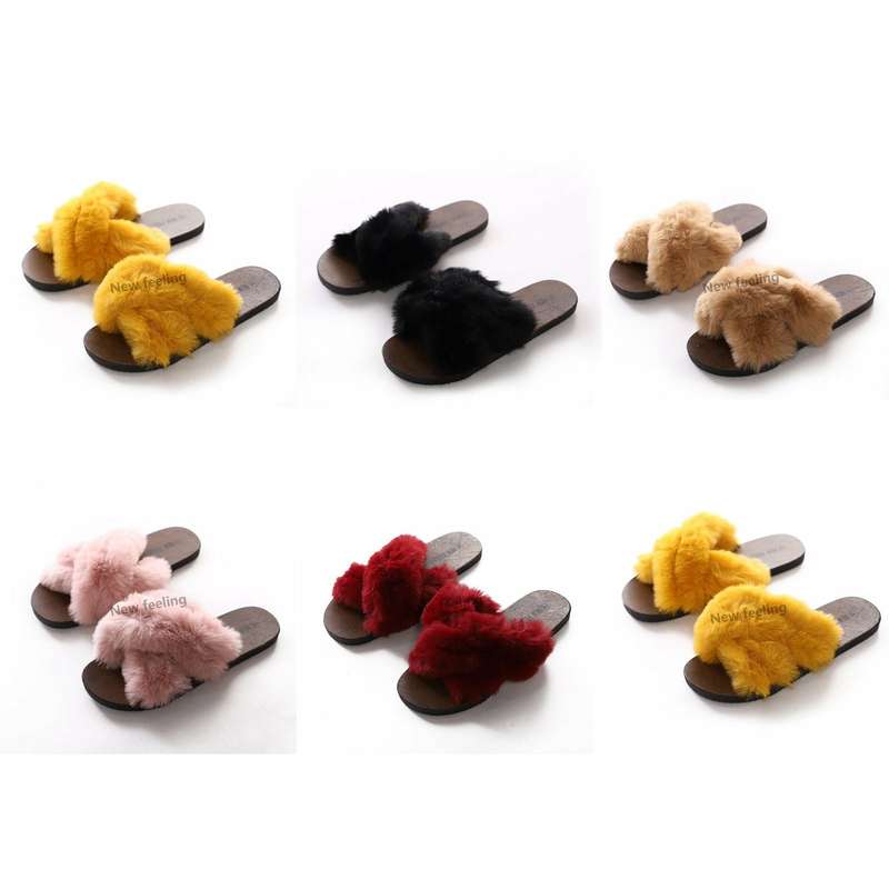 Relaxed Vibes Fur Slides