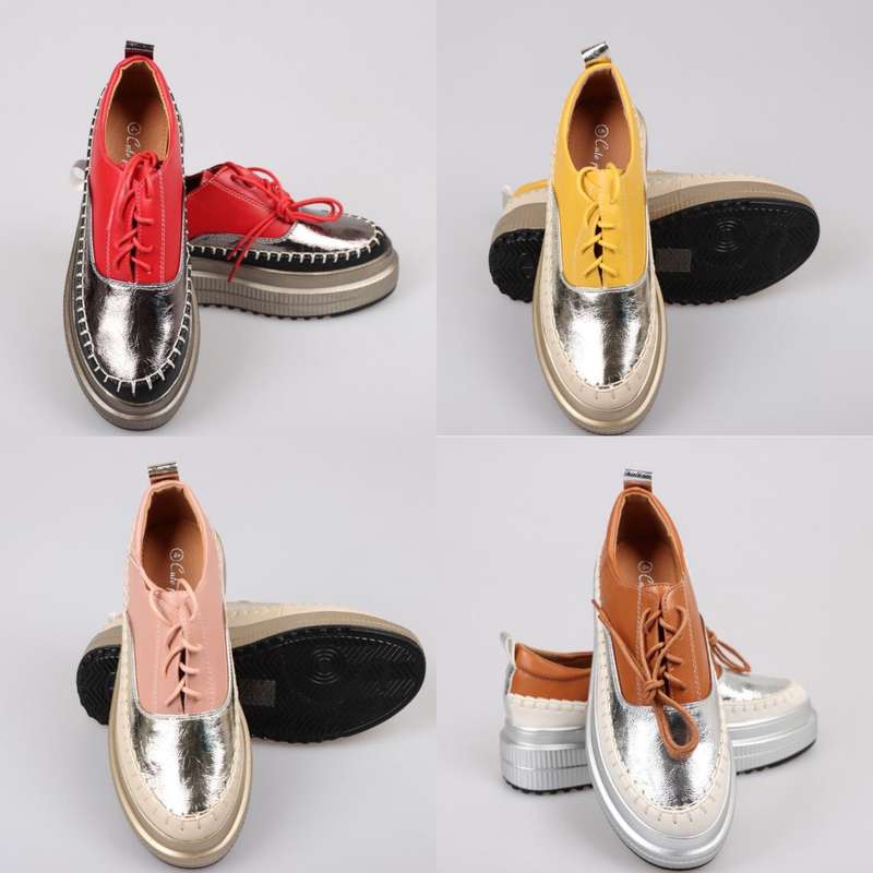 Cross Strap Oxford Shoes