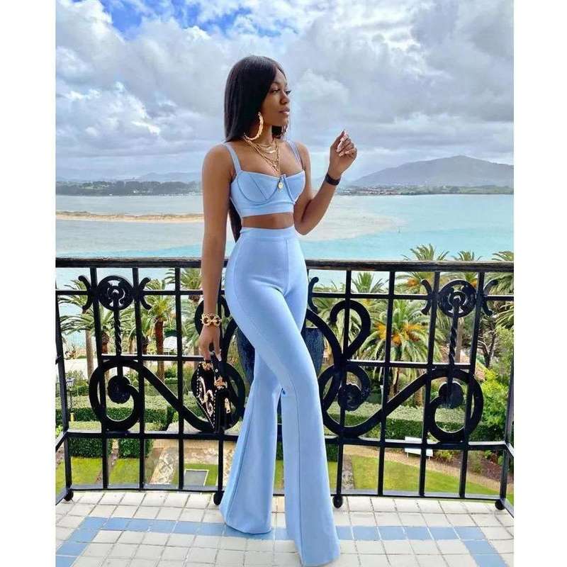 Sexy Two-piece Flared Set