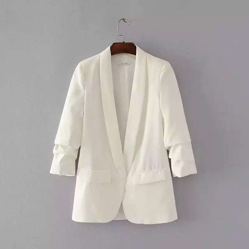 Three Quarter Sleeve Regular Fit Formal Blazer