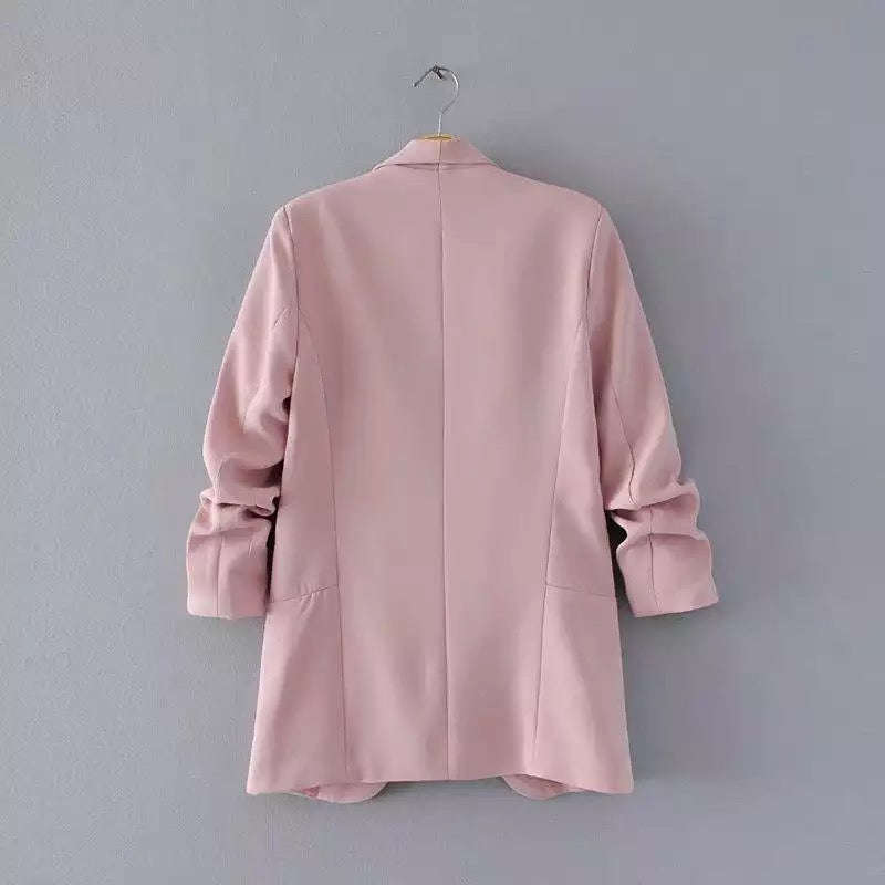 Three Quarter Sleeve Regular Fit Formal Blazer