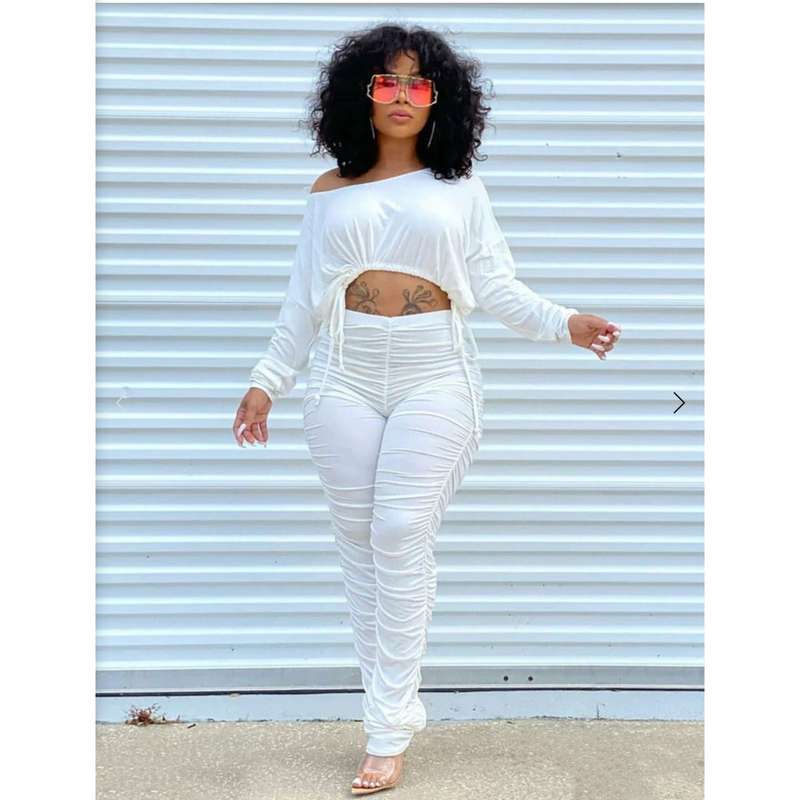Ruched Outfit Set