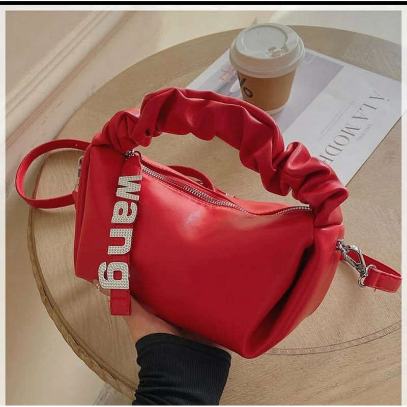 Letter Zipper Chain Shoulder Crossbody Bag