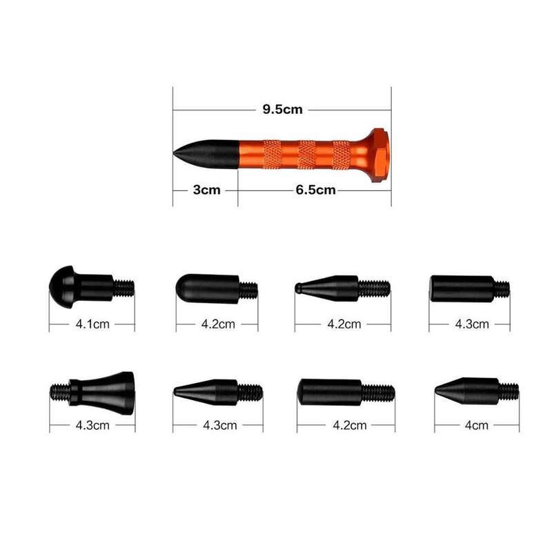 PDR  Knock Down White Nylon Pen Dent Removal Car Dent Repair Tool Kit 15pcs/set