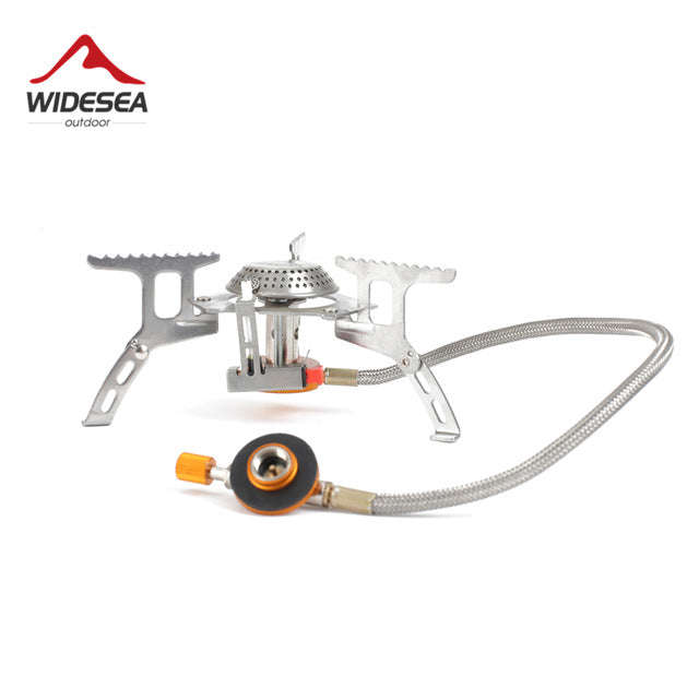 Widesea Outdoor Gas Stove Camping Gas burner Folding Electronic Stove hiking Portable Foldable Sp...