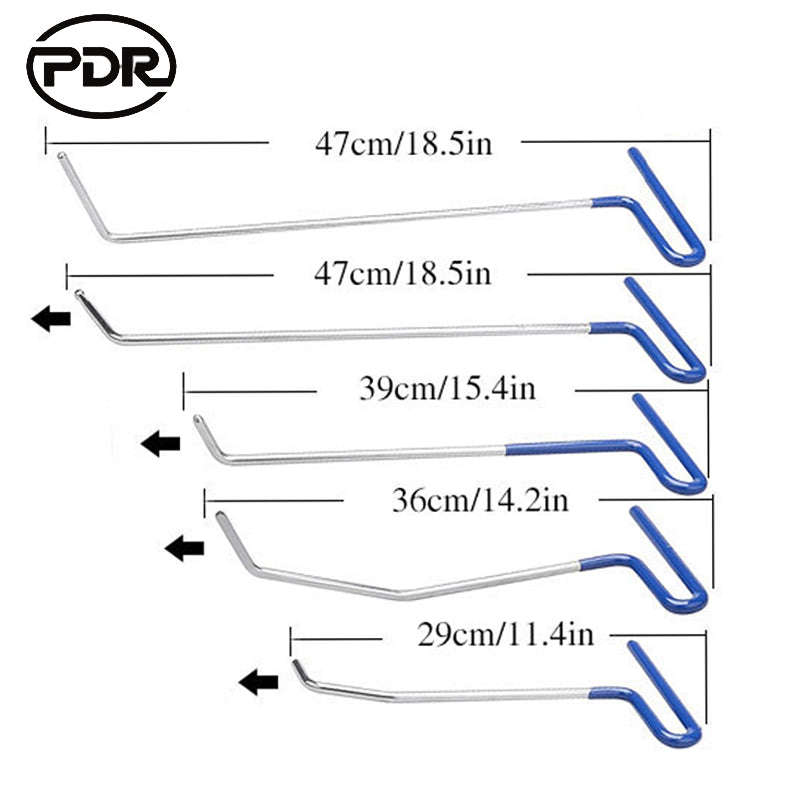 PDR Tools Hooks Push Rods Dent Removal Paintless Dent Repair Kit ** FREE COURIER SHIPPING **