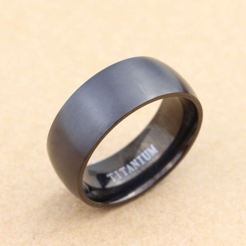 Fashion Men Ring High Quality Black  Wedding Rings For Men And Women - Black / 7