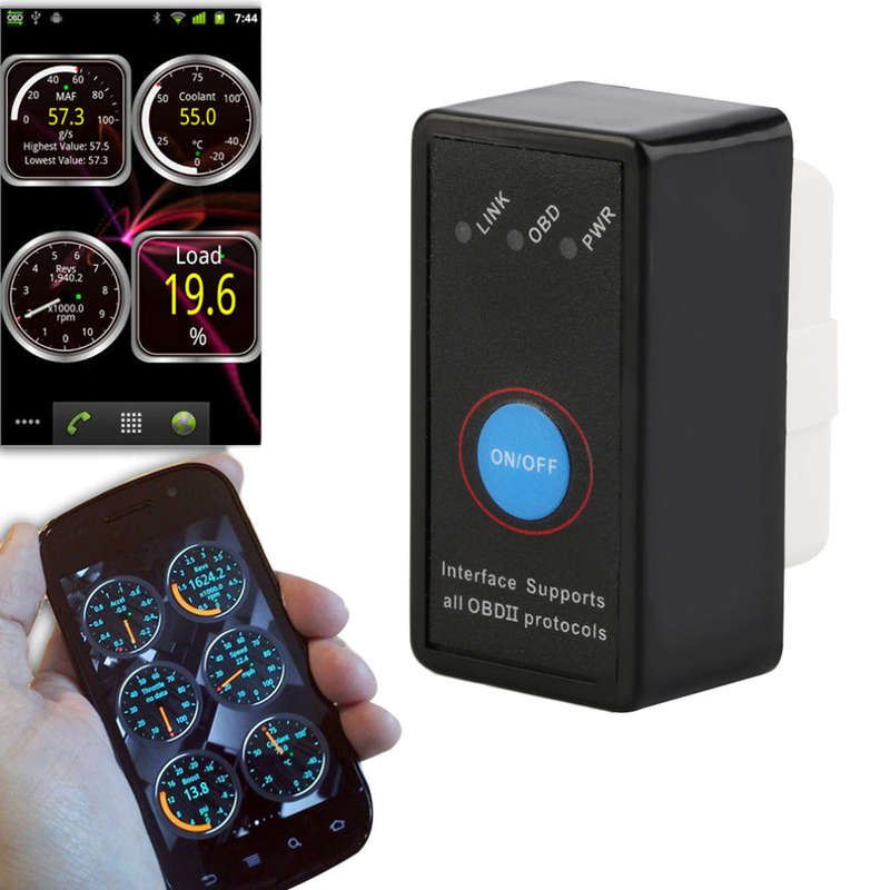 Mini V2.1 ELM327 Bluetooth ELM 327 OBD2 OBD ii CAN-BUS Diagnostic tool Car Scanner