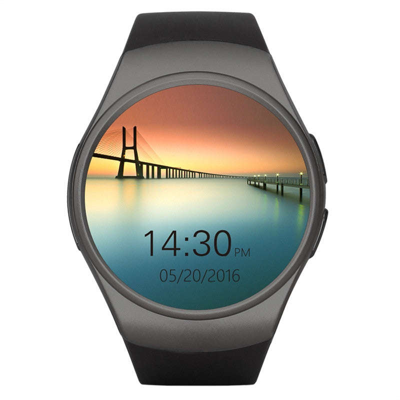 Smart Watch Bluetooth WristWatch 1.3 Inch Bluetooth 4.0 GSM Smart Watch For IOS Android - Black