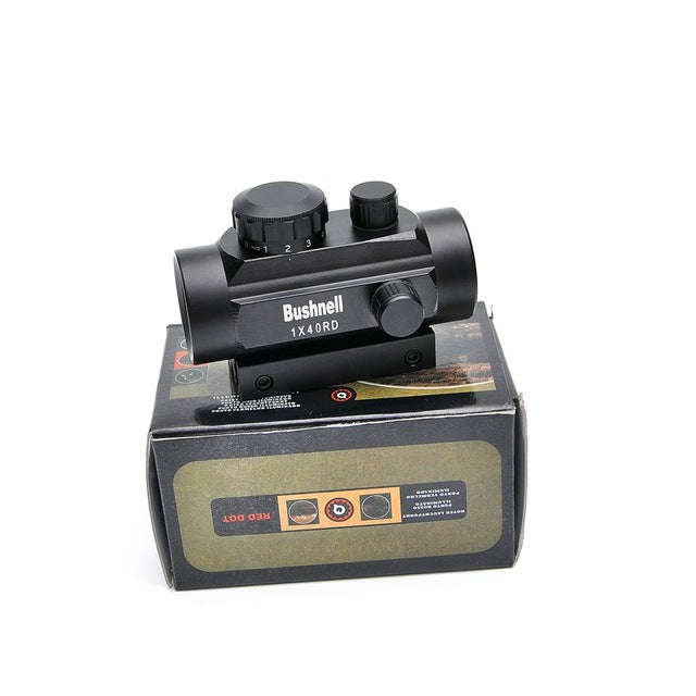2x40 Green Red Dot Sight Scope Tactical Optics Riflescope Fit Picatinny Rail Mount 20mm Ri... - 1x40
