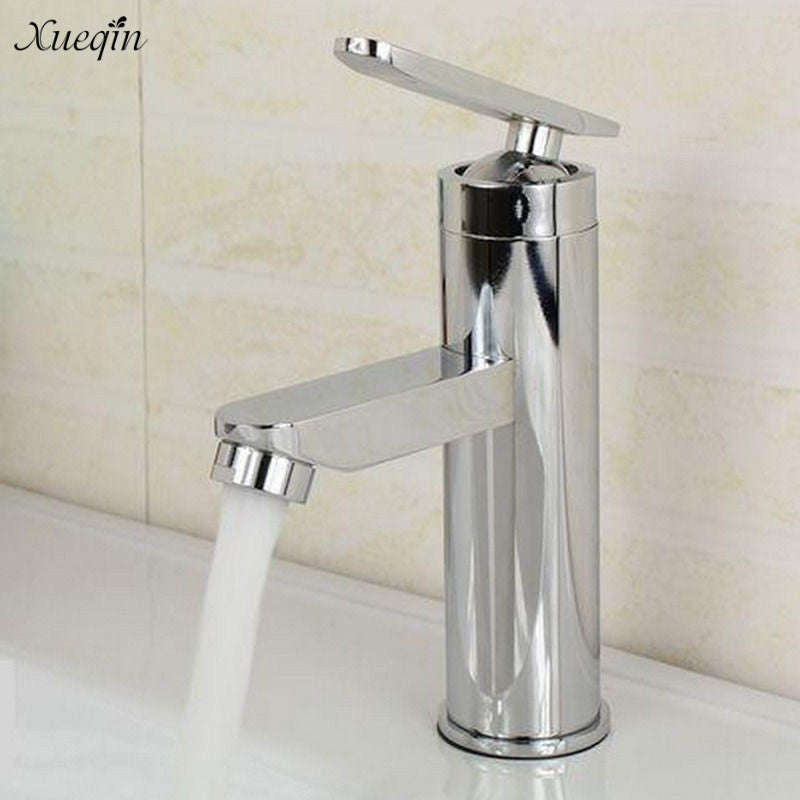 Deck Mount Chrome Bathroom Basin Faucet