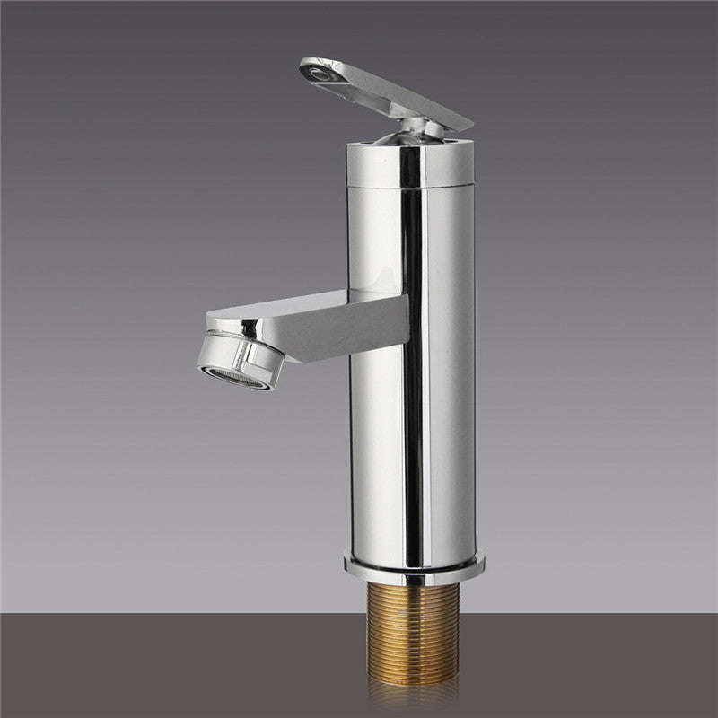 Deck Mount Chrome Bathroom Basin Faucet