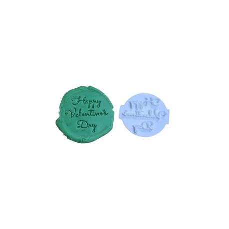Hubbe Cookie Cutter - Happy Valentines Day Cursive Embosser