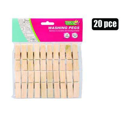 Wooden Washing Pegs pack of 20